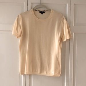 LAST CHANCE Burberry Merino Top Creme